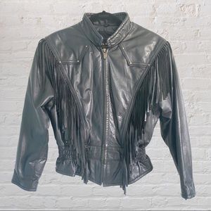 Wilson’s Leather Fringe Moto Jacket
